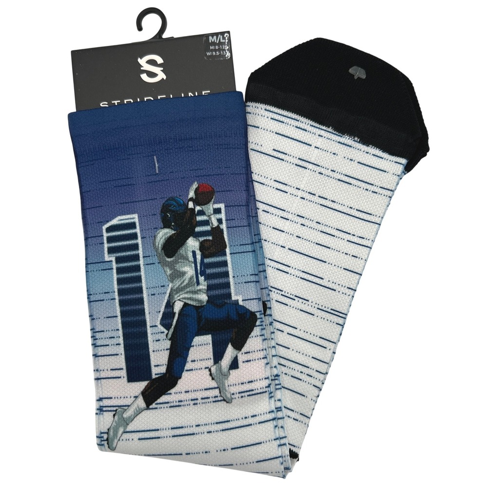 Strideline DK Metcalf Seattle Seahawks NFL Player Action Crew Socks M/L NEW